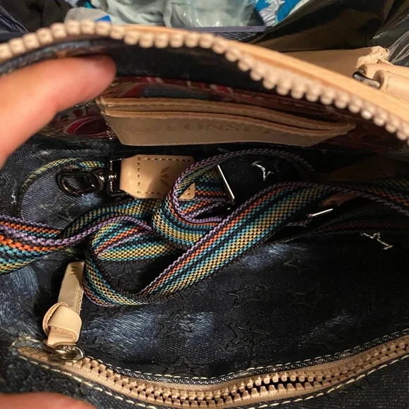 Consuela Black and Tan Tote Bag - Picture 3 of 7